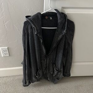 Women's free people  Black Hooded Jacket